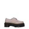 Dr. Martens Gray Leather Oxfords And Derby In Neutral
