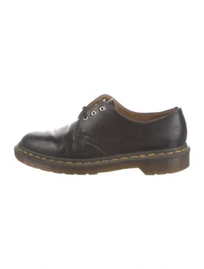 Pre-owned Dr. Martens Leather Oxfords In Black