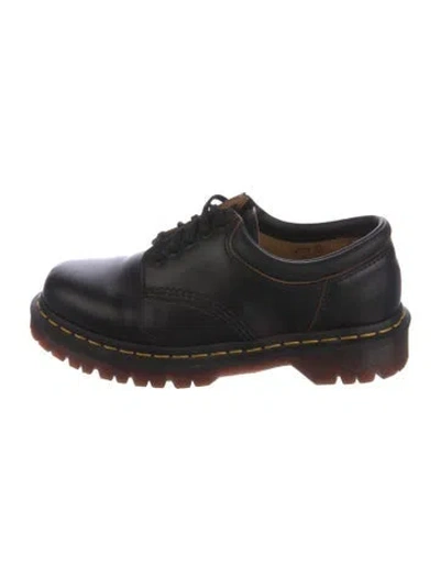 Pre-owned Dr. Martens Leather Oxfords In Black