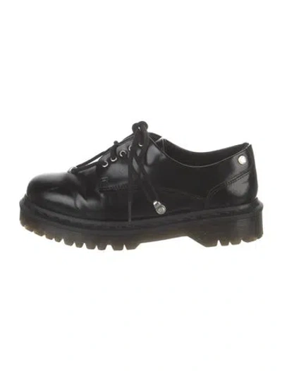 Pre-owned Dr. Martens Leather Oxfords In Black