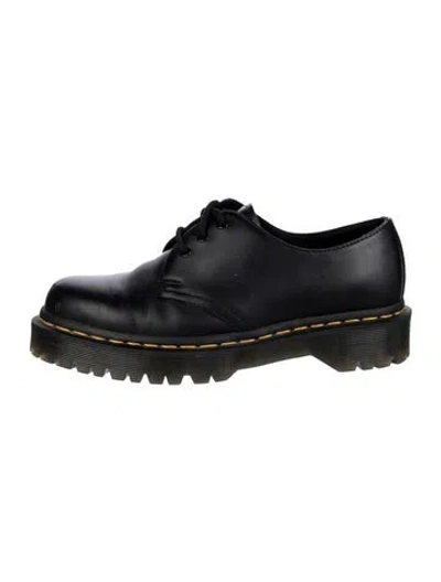 Pre-owned Dr. Martens Leather Oxfords In Black