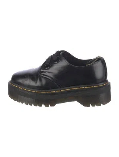 Pre-owned Dr. Martens Leather Oxfords In Black