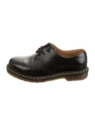 Pre-owned Dr. Martens Leather Oxfords In Black