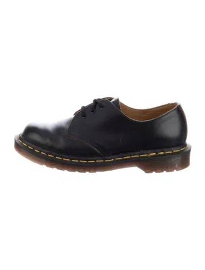 Pre-owned Dr. Martens Leather Oxfords In Blue