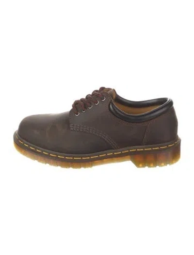 Pre-owned Dr. Martens Leather Oxfords In Brown