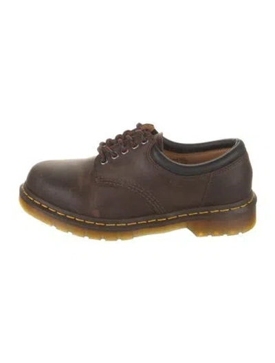 Pre-owned Dr. Martens Leather Oxfords In Brown