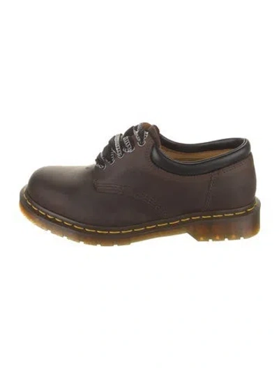 Pre-owned Dr. Martens Leather Oxfords In Brown