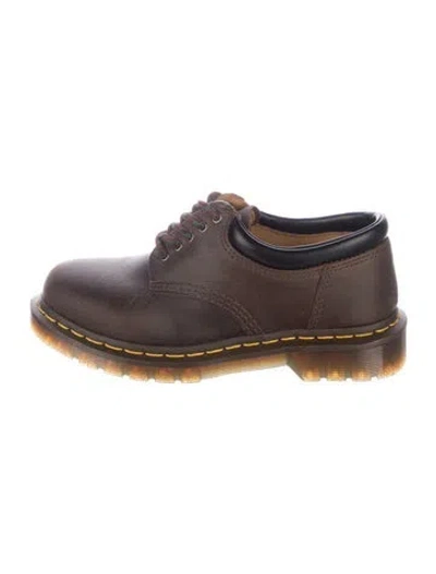 Pre-owned Dr. Martens Leather Oxfords In Brown