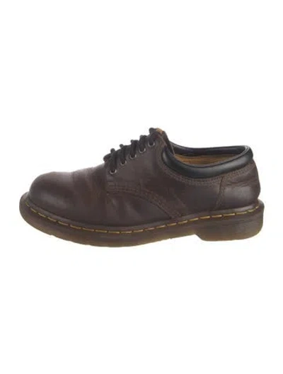 Pre-owned Dr. Martens Leather Oxfords In Brown