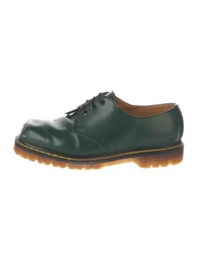 Pre-owned Dr. Martens Leather Oxfords In Green