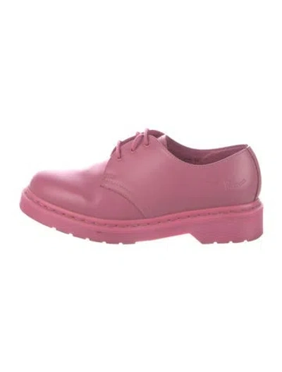Pre-owned Dr. Martens Leather Oxfords In Pink