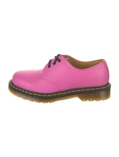 Pre-owned Dr. Martens Leather Oxfords In Pink
