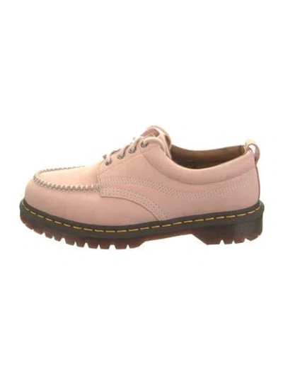 Pre-owned Dr. Martens Leather Oxfords In Pink