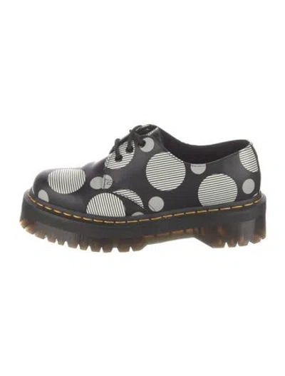 Pre-owned Dr. Martens Leather Polka Dot Print Derby Shoes In Multi