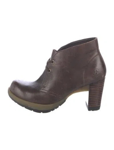 Pre-owned Dr. Martens Leather Pumps In Brown