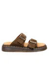 Dr. Martens Leather Sandals In Brown