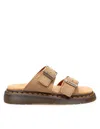 Dr. Martens' Josef Slipper-mule In Beige Suede In Brown