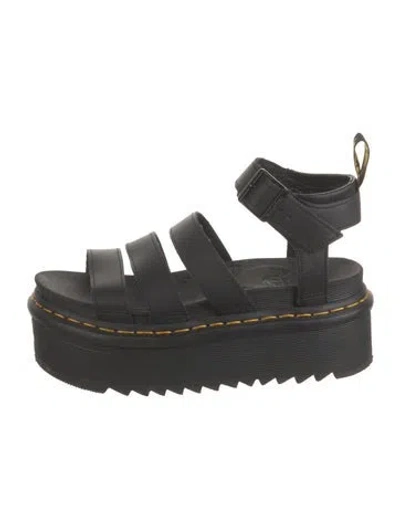 Pre-owned Dr. Martens Leather Sandals In Black