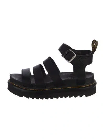 Pre-owned Dr. Martens Leather Sandals In Black