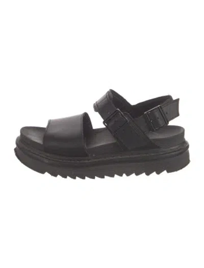 Pre-owned Dr. Martens Leather Sandals In Black