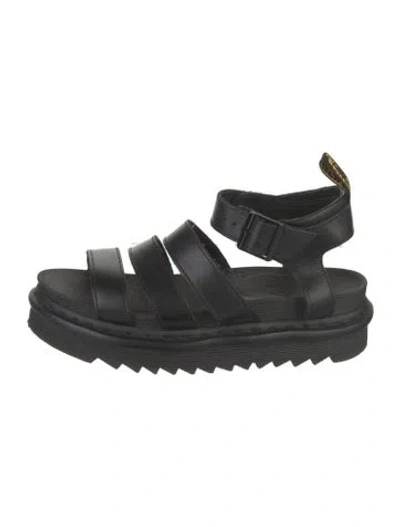 Pre-owned Dr. Martens Leather Sandals In Black
