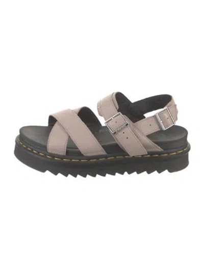 Pre-owned Dr. Martens Leather Sandals In Black