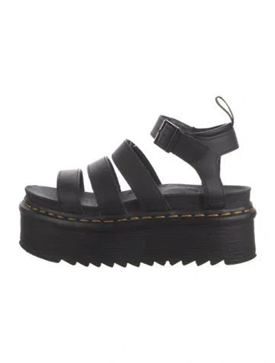 Pre-owned Dr. Martens Leather Sandals In Black