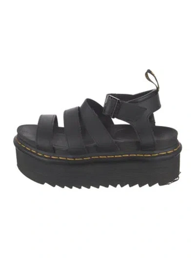 Pre-owned Dr. Martens Leather Sandals In Black