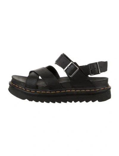 Pre-owned Dr. Martens Leather Sandals In Black