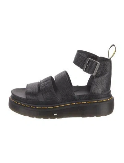 Pre-owned Dr. Martens Leather Sandals In Black