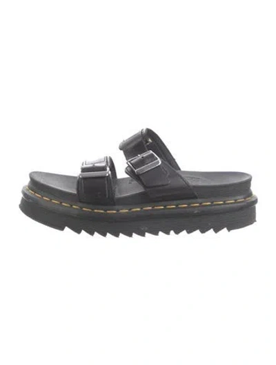 Pre-owned Dr. Martens Leather Sandals In Grey