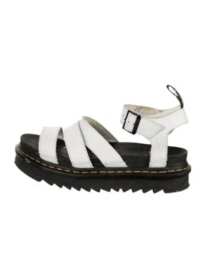 Pre-owned Dr. Martens Leather Sandals In Neutrals