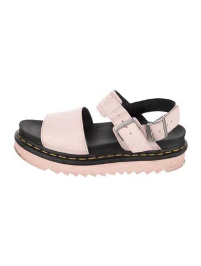 Pre-owned Dr. Martens Leather Sandals In Pink