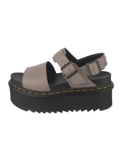 Pre-owned Dr. Martens Leather Sandals In Pink