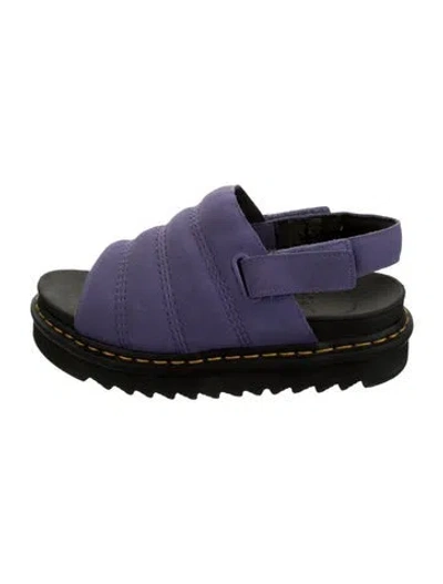 Pre-owned Dr. Martens Leather Sandals In Purple