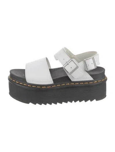 Pre-owned Dr. Martens Leather Sandals In White
