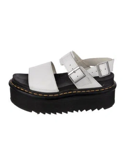 Pre-owned Dr. Martens Leather Sandals In White