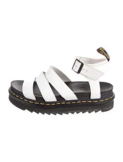 Pre-owned Dr. Martens Leather Sandals In White