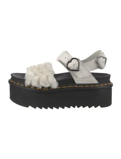Pre-owned Dr. Martens Leather Sandals In White