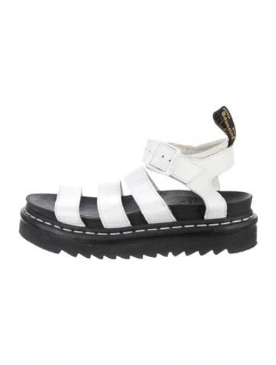 Pre-owned Dr. Martens Leather Sandals In White