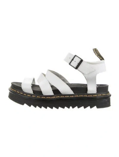 Pre-owned Dr. Martens Leather Sandals In White