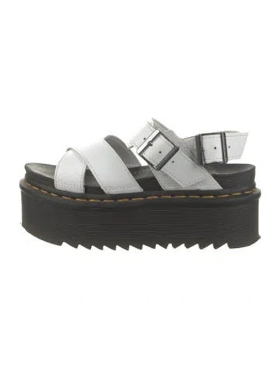 Pre-owned Dr. Martens Leather Sandals In White