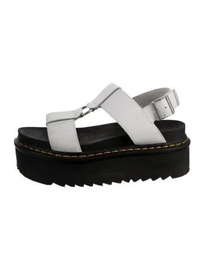 Pre-owned Dr. Martens Leather Sandals In White