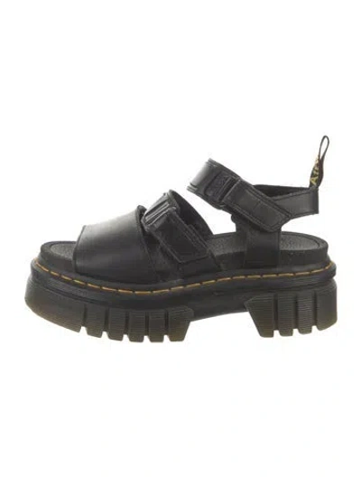 Pre-owned Dr. Martens Leather Slingback Sandals In Black