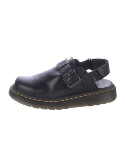 Pre-owned Dr. Martens Leather Slippers In Black
