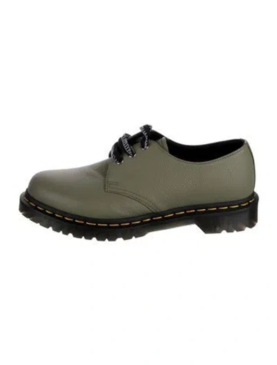 Pre-owned Dr. Martens Leather Sneakers In Green