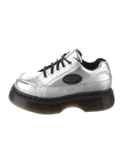Pre-owned Dr. Martens Leather Sneakers In Silver