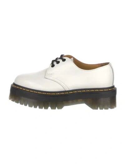 Pre-owned Dr. Martens Leather Sneakers In White