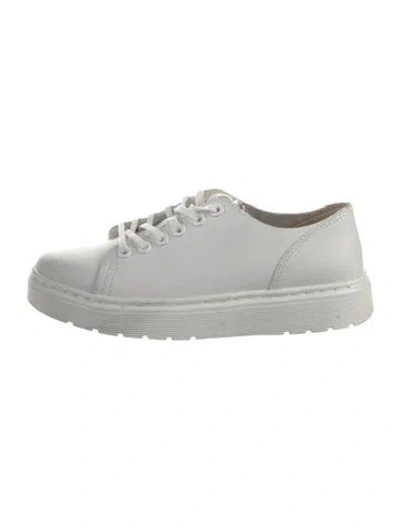 Pre-owned Dr. Martens Leather Sneakers In White