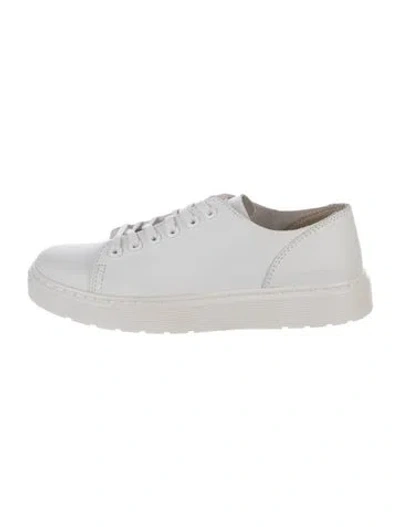 Pre-owned Dr. Martens Leather Sneakers In White